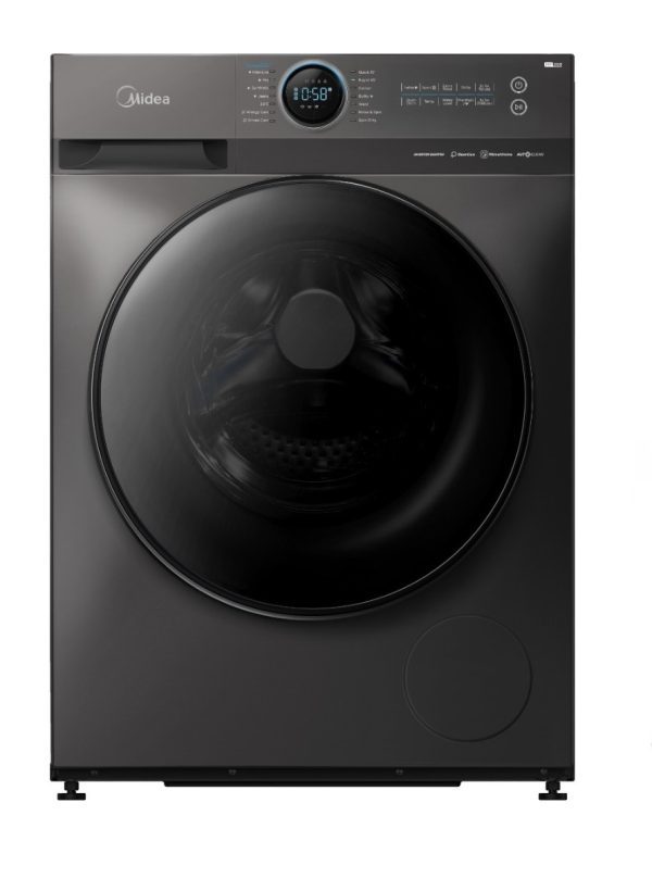 غسالة ملابس تحميل امامي ميديا، 9 كجم، انفرتر، فضي -MF200W90B/TT